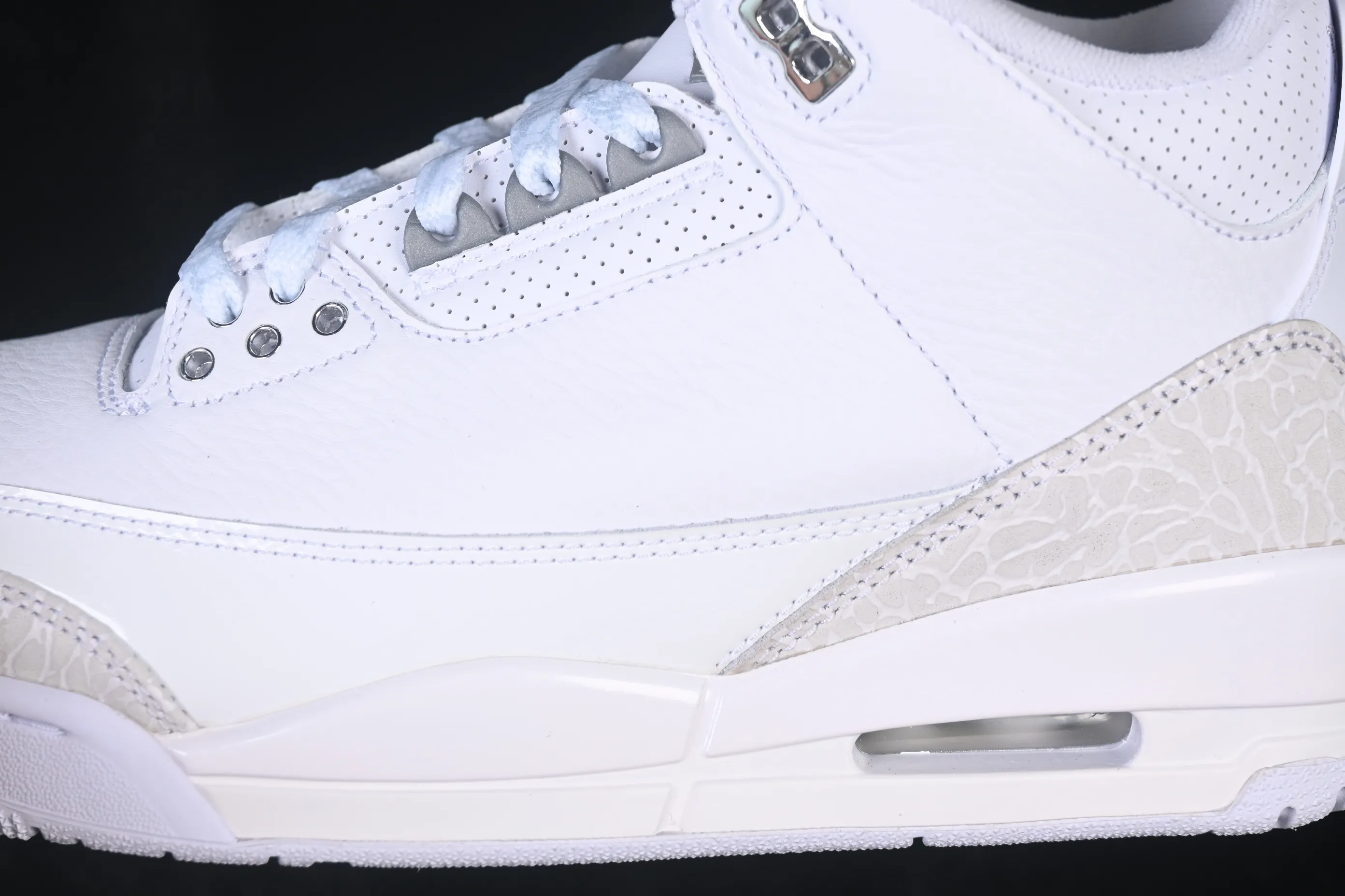 All categories Air Jordan Jordan series basketball shoes Air Jordan 3 LJR version Air Jordan 3 Retro "Pure Money" AJ3 Joe 3 replica white cat CT8532-111